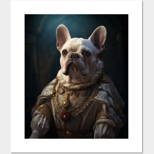 White French Bulldog - Medieval French Prince Posters and Art